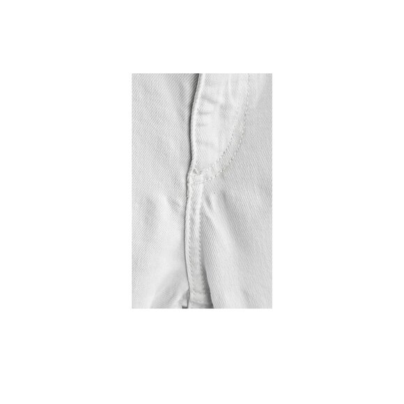 ZARA White Straight Crop Jeans – Size 8 – Join Life – Raw Hem – Preowned - Picture 7 of 7